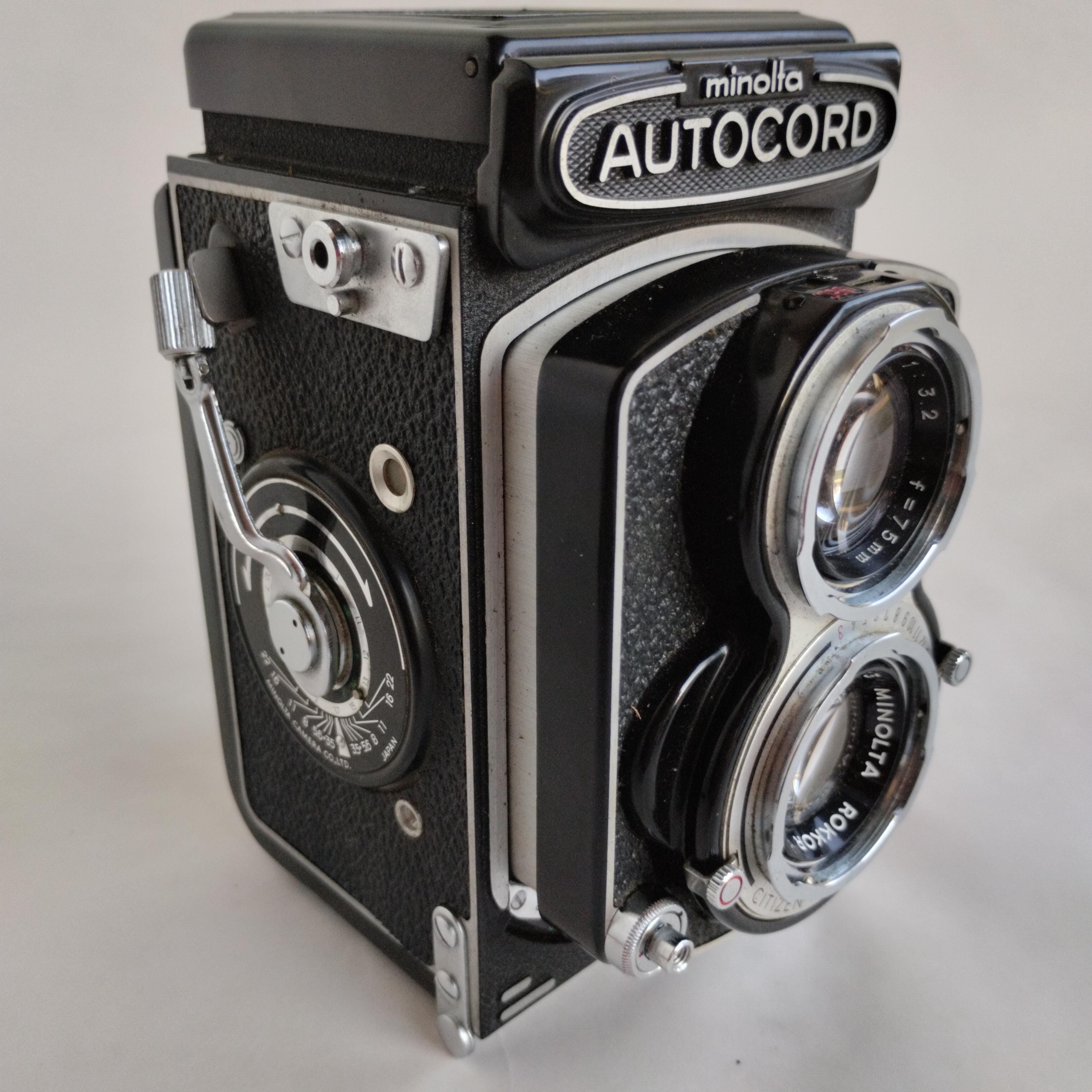 【minolta】f=75mm 1:3.2 autocord ヴィンテージ Minolta AUTOCORD ミノルタ 二眼レフ カメラ 1:3.2 f=75mm