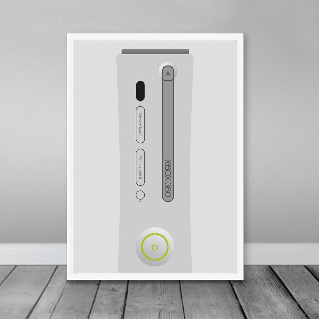 XBOX 360 Poster - Minimalist Wall Art, Video Game Poster, Retro