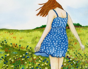 SIGNED GICLEE PRINTS "Where the Wildflowers Grow"