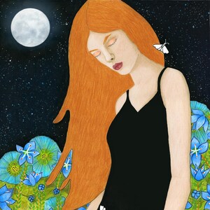 SIGNED GICLEE PRINTS &quot;Listening to Moon Moths&quot;