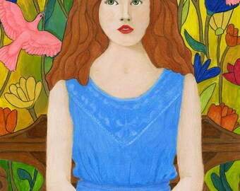 SIGNED GICLEE PRINT "Two Muses"