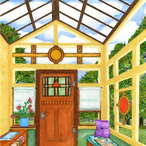SIGNED GICLEE PRINTS &quot;Little Library by the Front Door&quot;
