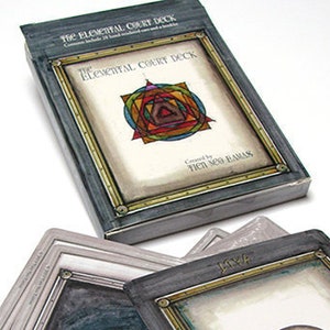 Cartas de orientação de baralho de quadra elementar, cartas inspiradoras, cartas oráculo