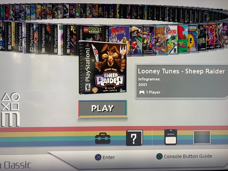 wRetroarch 2000+ Games! Plug N Play Season 8-100 Kids Games 64gb USB Drive PS1 Classic Mod
