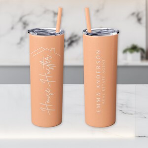Personalized Realtor Tumbler, Custom Real Estate Tumbler, House Hustler Realtor Merch, Home Girl Real Estate Swag, Realtor Appreciation Gift