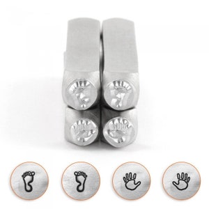 ImpressArt Hand & Foot Prints Stamp Pack, Metal Stamp Design, Steel Stamp Design, ImpressArt Design, Stamping Supplies
