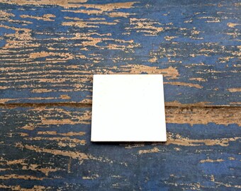 3/4 " Square Stamping Blanks, Raw Aluminum Blanks, Hand Punched Blanks, Stamping Blanks, Wholesale Blanks Qty 5-100
