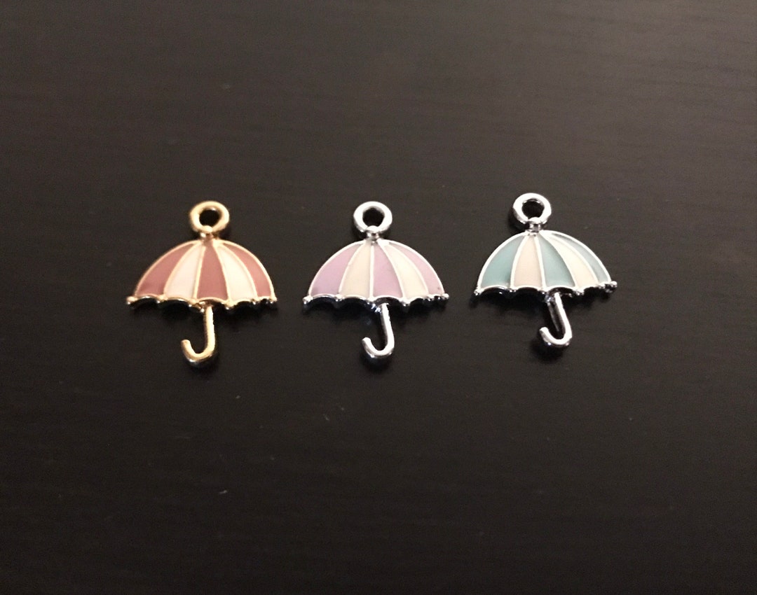 Umbrella Charm, Charms and Pendants, Umbrella Pendant, Rain Charm