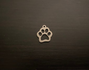 Charme imprimé patte, Charmes et pendentifs, Pendentif pour chien, Pendentif pour chat, Charme pour animal de compagnie, Charme animal, Vente en gros