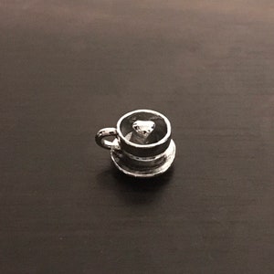 Coffee Cup Charm, Charms and Pendants, Mug Pendant, Cafe Pendant, Starbucks Charm, Coffee charm, Cappuccino charm, Wholesale