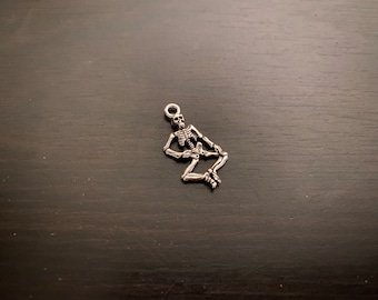 Skeleton Charm, Charms and Pendants, Bones Pendant, Halloween Charm, Spooky Charm, Skull Charm, Skeleton Pendant, Halloween, Wholesale