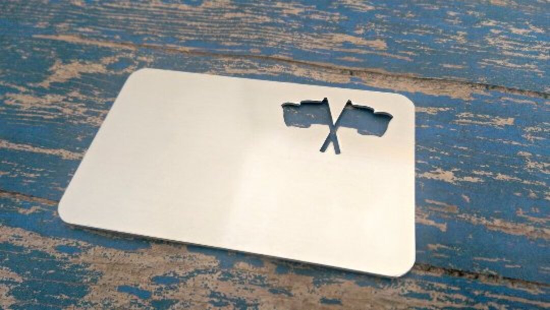 Metal Racing Wallet 2 1/8