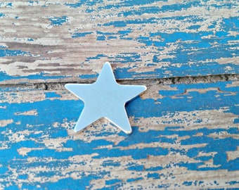 1" Star Stamping Blanks, Polished Aluminum Blanks, Star Blank, Hand Punched Blanks, Wholesale Blanks, Qty 5-100