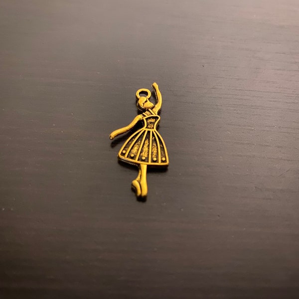 Dancer Charm, Charms and Pendants, Ballet Pendant, Ballerina Charm, Dance Charm, Wholesale