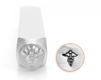 ImpressArt Signature Medical Symbol Design Stamp, 6mm, Metal Stamp Design, Steel Stamp Design, ImpressArt Design, Stamping Supplies