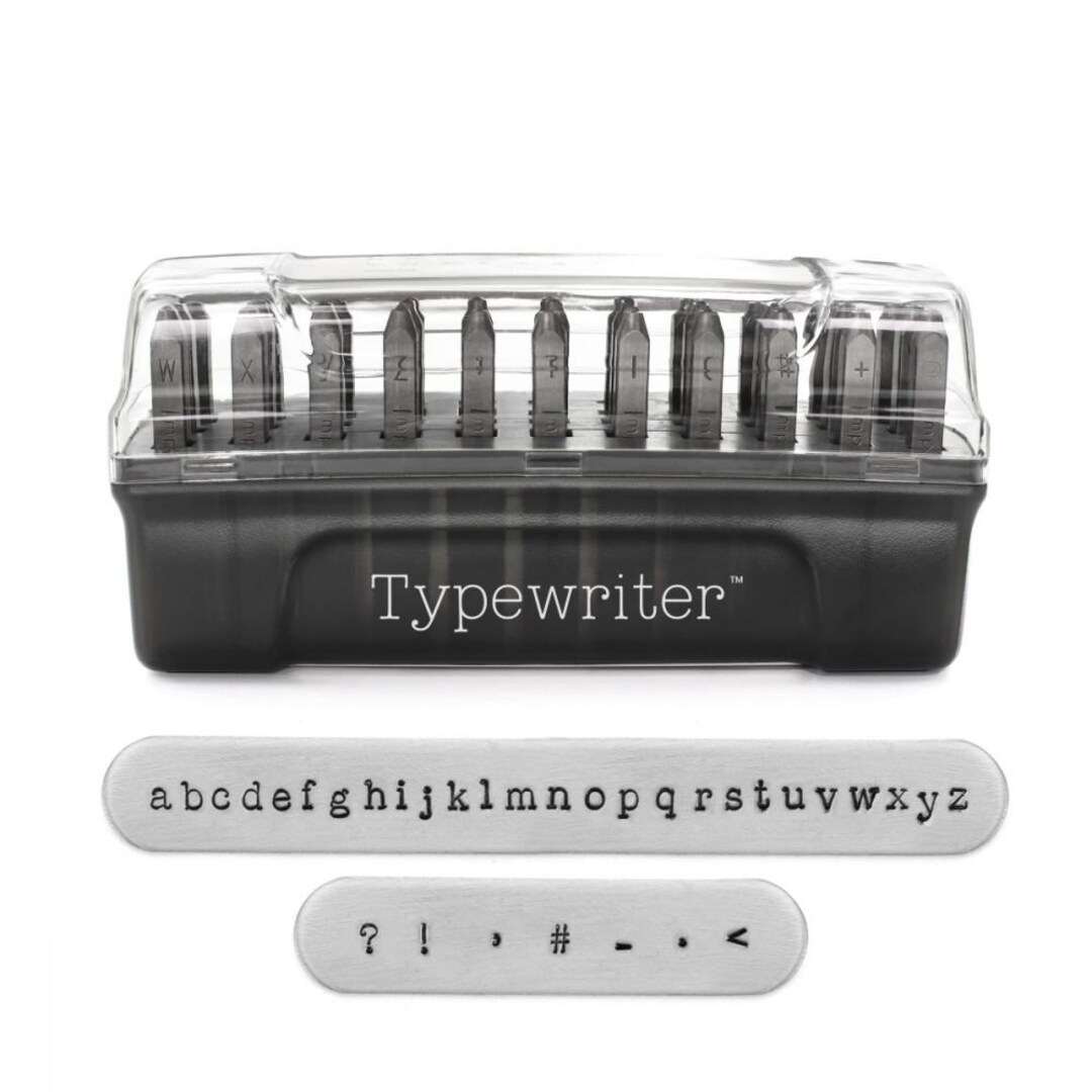 Impressart Signature Typewriter Letter Stamps, Lowercase, Metal Stamp