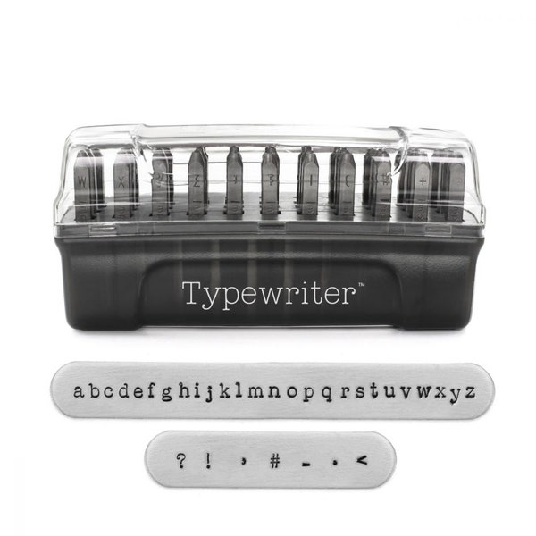 ImpressArt Signature Typewriter Letter Stamps, Lowercase, Metal Stamp Design, Steel Stamp Design, ImpressArt Design, Stamping Supplies