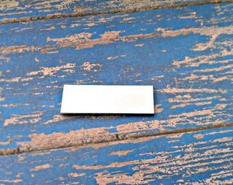 1/4 "x 2" rechthoek stempelen blanks, gepolijst aluminium blank, hand geperforeerd blanks, Groothandel blanks aantal 5-100