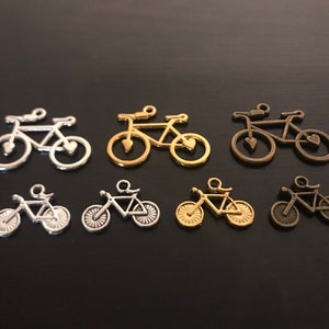 Bicycle Charm, Charms and Pendants, Bicycle Pendant, Bike Charm, Gold Bicycle Charm, Silver Bike Charm, Brass Bicycle Charm, Wholesale