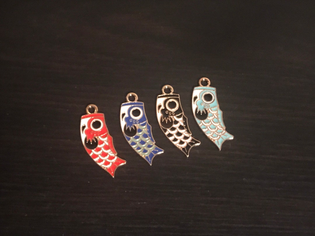 Koi Fish Charm Charms and Pendants Fish Charm Koi Charm Etsy