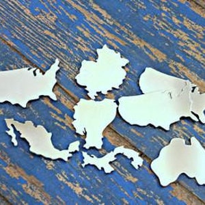 Pick Your Country/State HAND CUT Stamping Blank, Polished Aluminum Blanks, State Blanks, Country Blanks,  Hand Cut Blanks, Qty 1