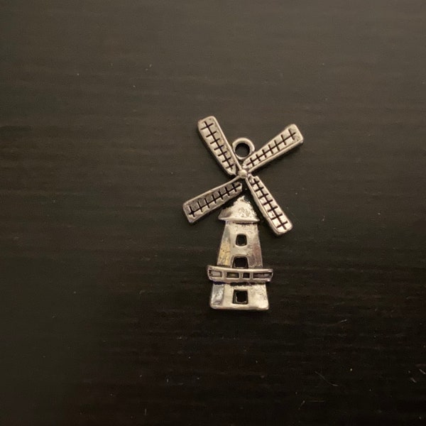 Windmill Charm, Charms and Pendants, WIndmill Pendant, Farm Charm, Wind Mill Pendant, Wind Mill Charm, Wholesale