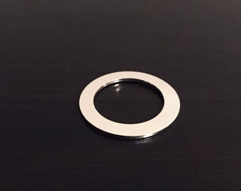 1 1/4" Washer with 7/8" Center Stamping Blanks, Polished Aluminum Blanks, Washer Blanks, Hand Punched Blanks, Wholesale Blanks, Qty 5-100