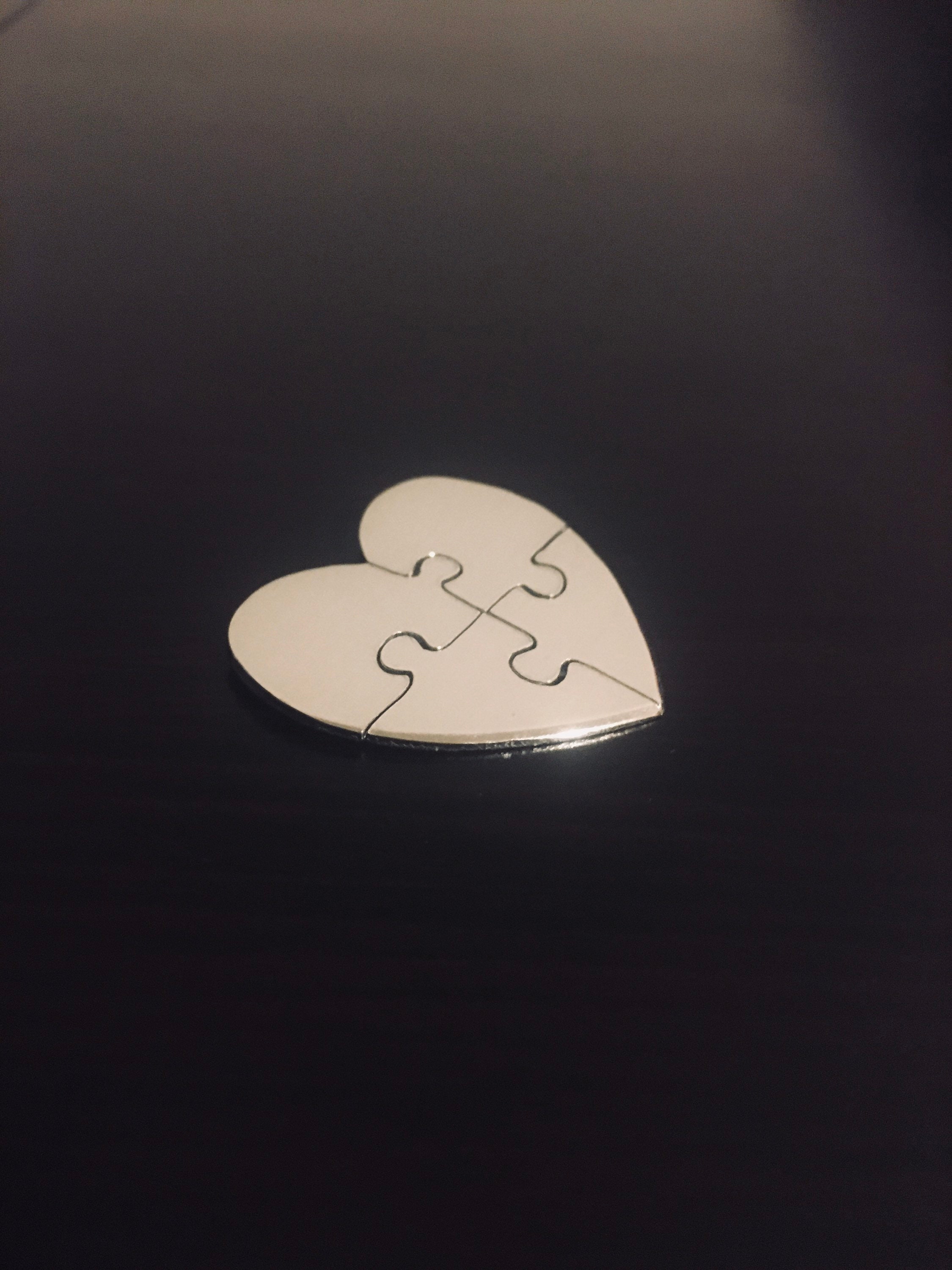 1 1 4 4 Piece Puzzle Hand Cut Heart Stamping Blanks Raw Etsy