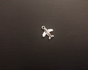 Airplane Charm, Charms and Pendants, Air plane Pendant,  Plane Charm, Car Charm, Airliner Charm, Flying Charm, Wholesale