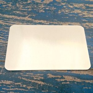 2 1/8 "x 3 3/8" Wallet Card stempelen vormstukken, ruwe aluminium blanks, metalen portemonnee kaart, Groothandel blanks aantal 1-50
