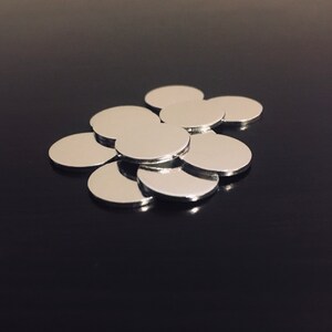 1 3/4&quot; Round Stamping Blanks, Polished Aluminum Blanks, 1 3/4 inch Circle Blanks, Hand Punched Blanks, Wholesale Blanks Qty 5-100