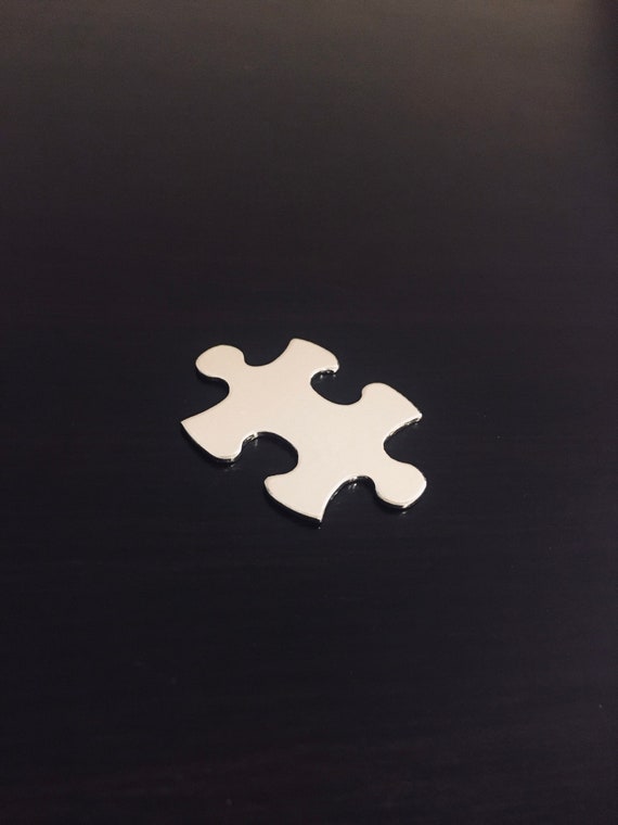 Aluminum Puzzle Pieces, 4-sided Stamping Blanks