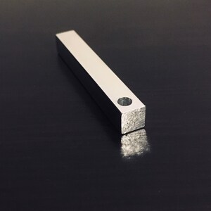 2 1/2&quot; x 1/4&quot; Bar Aluminum Stamping Blank, Bar Blanks, Hand Punched Blanks, Wholesale blanks Qty 5-100