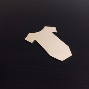 1 3/4" Bambino Onesie HAND CUT Stampaggio Vuoto, Alluminio Lucido Vuoto, Bambino Vuoto, Vuoto Neonato, Bambino Vuoto, Taglio a mano Vuoto, Qty 1
