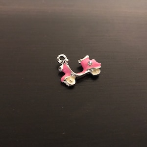 Scooter Charm, Charms and Pendants, Moped Pendant, Motorbike Charm, Transportation Charm, Automobile Charm, Wholesale