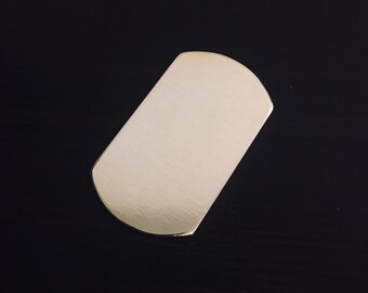 2" Dog Tag Stamping Blanks, Raw Aluminum Blanks, Hand Punched Blanks, Wholesale Blanks Qty 5-100