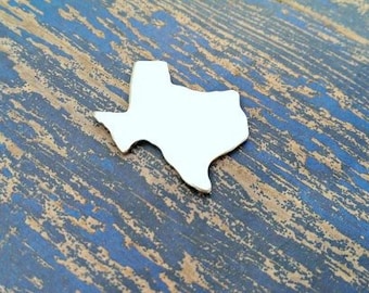 1 1/4" Texas Stamping Blanks, Raw Aluminum Blanks, Texas Blank, State Blank, Hand Punched Blank, Wholesale Blanks Qty 5-100