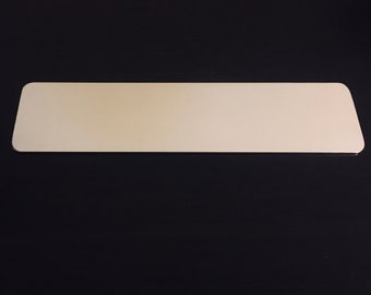 1 1/2" x 6" Bracelet Cuff Stamping Blanks, Polished Aluminum Blanks, Hand Punched Blanks, Wholesale Blanks Qty 5-100