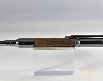 30cal Ballpoint Bullet (replica) Pen made with Black Walnut