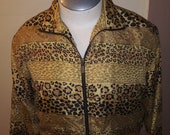 Leopard Print Silk Jacket 80 39 s FUDA INTERNATIONAL
