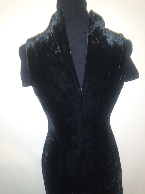 80s Jones New York Eving Black Velvet Dress | Etsy