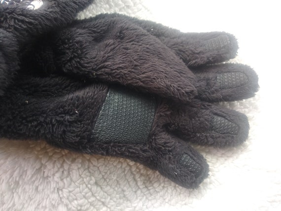 north face fuzzy gloves