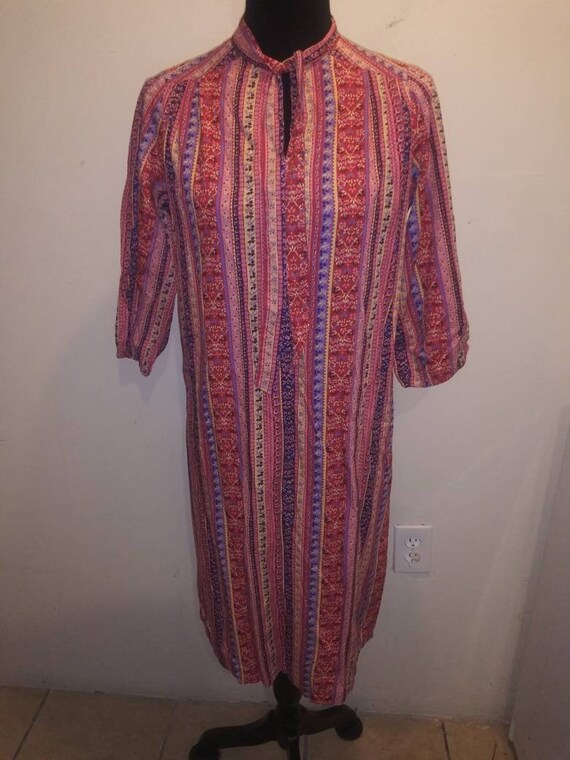 Berry Ditsy Floral *Vintage 80s dress*India Cotton