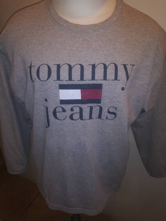 tommy jeans grey sweatshirt