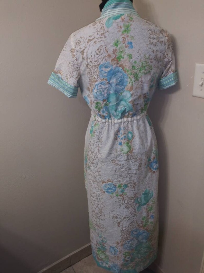 Ms.Linda* Blueberry Rose*Vintage dress* Sunday Dress* summer Dress* Mod dress*Maxi Dress*