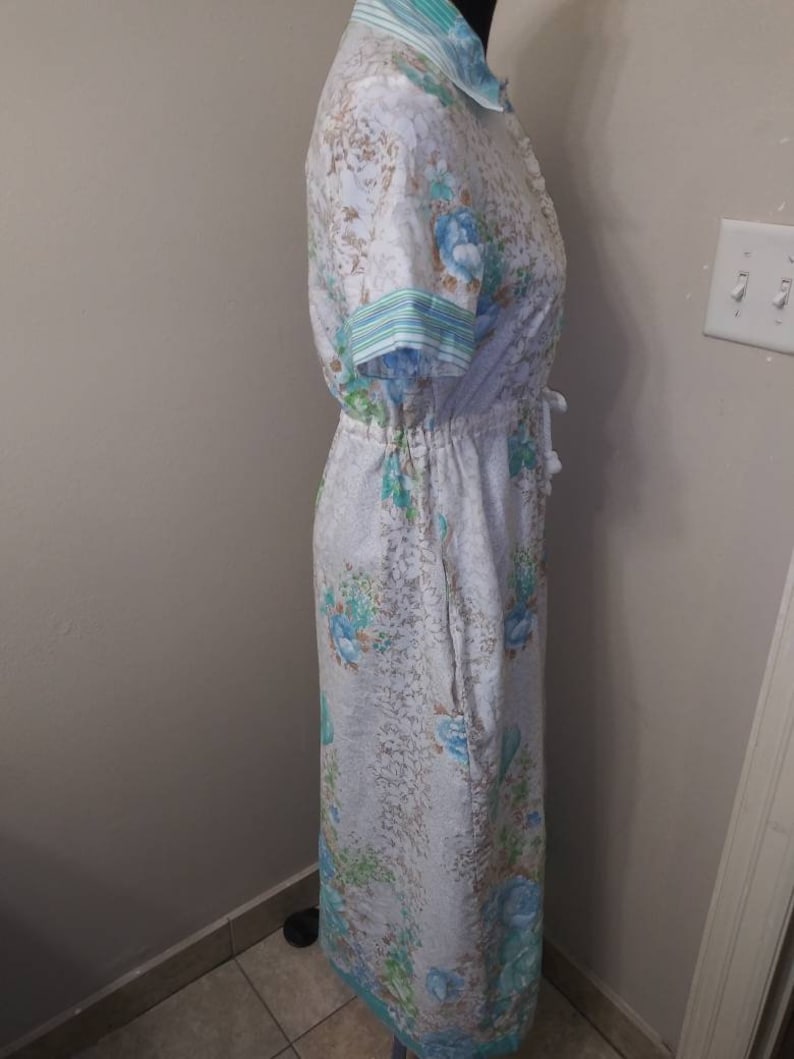 Ms.Linda* Blueberry Rose*Vintage dress* Sunday Dress* summer Dress* Mod dress*Maxi Dress*