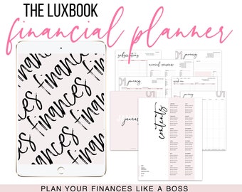 The Financial Planner by Luxbook, Digital Planner, Goodnotes planner, Financial Planner