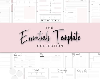 The Essentials Template Collection by Luxbook, Digital planner templates, inserts, goodnotes templates, digital planner, digital planning