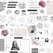 The Focused and Fabulous Collection, Luxbook, digital planner stickers, clipart, goodnotes stickers, aesthetic, quotes, collage, girly 