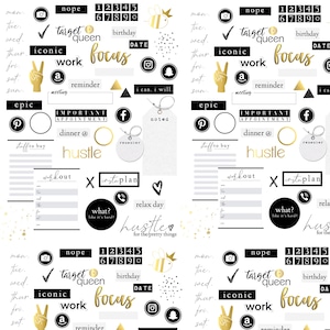 THE iCONiC COLLECTION by LuxBook, Goodnotes Stickers, digital planner stickers